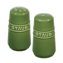 Load image into Gallery viewer, Staub Ceramic Salt & Pepper Shaker Set, Basil - 7cm