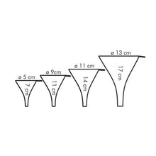 Load image into Gallery viewer, Tescoma Presto Funnels with Sieve, Set of 4 - Transparent