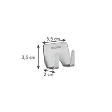 Load image into Gallery viewer, Tescoma Presto Self-Adhesive Double Hook - Stainless Steel