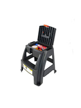 Load image into Gallery viewer, NOU Two-Step Stool with Built-In Tool Box - 47 x 41 x 42cm
