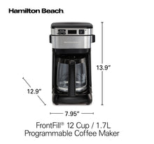 Load image into Gallery viewer, Hamilton Beach FrontFill® Programmable Coffee Maker - 12 Cup / 1.7L, 950W