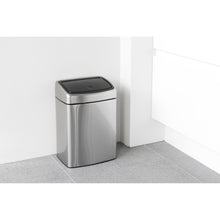 Load image into Gallery viewer, Brabantia Touch Bin, 10 Liters, Rectangular - Matt Steel