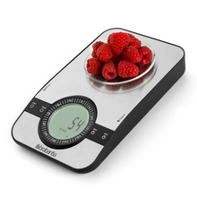 Load image into Gallery viewer, Brabantia Profile Digital Kitchen Scales, Rectangular, with Timer - Matt Steel