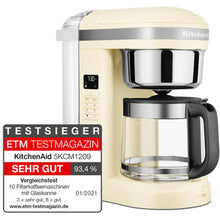 Load image into Gallery viewer, KitchenAid Drip Coffee Maker - 1.7L - Cream