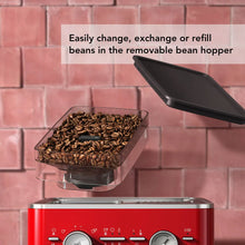 Load image into Gallery viewer, Semi Automatic Espresso Machine with Burr Grinder - Candy Apple