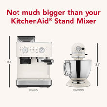 Load image into Gallery viewer, Semi Automatic Espresso Machine with Burr Grinder - Porcelain White