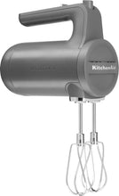 Load image into Gallery viewer, KitchenAid Cordless 7 Speed Hand Mixer - Rechargeable, Charcoal