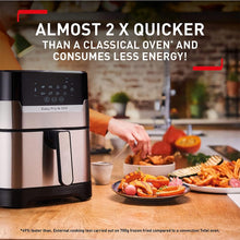 Load image into Gallery viewer, Tefal Easy Fry & Grill 2-in-1, Air Fryer + Grill, Digital, XL - 4.2 Liters, 1550 W - Stainless Steel