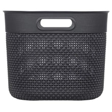 Load image into Gallery viewer, Curver Filo Basket, Medium - 12 Liters, 15 x 38 x 29cm - Dark Grey
