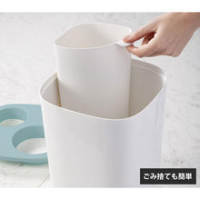 Load image into Gallery viewer, Joseph Joseph Split Waste & Recycling Bin, 8 Liters - Light Blue & White