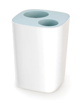 Load image into Gallery viewer, Joseph Joseph Split Waste & Recycling Bin, 8 Liters - Light Blue & White