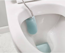 Load image into Gallery viewer, Joseph Joseph Flex Smart Toilet Brush with holder - White & Light Blue