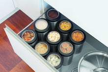 Load image into Gallery viewer, Brabantia Window Lid Food Canister with Magnetic Spoon - 1.4 Liters, Matt Steel Fingerprint Proof