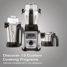 Load image into Gallery viewer, Hamilton Beach Professional Juicer Mixer Grinder, 3 Stainless Steel Leakproof Jars & Tritan lids, 13 digital settings, Up to 18000 RPM, Triple Motor Overload Protection - 1400W