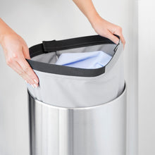 Load image into Gallery viewer, Brabantia Laundry Bin with Inner Removable Bag - 30 Liters, Matt Steel