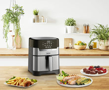 Load image into Gallery viewer, Tefal Easy Fry & Grill 2-in-1, Air Fryer + Grill, Digital, XL - 4.2 Liters, 1550 W - Stainless Steel