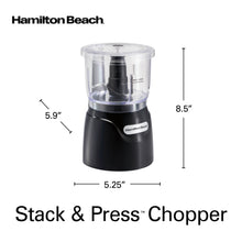 Load image into Gallery viewer, Hamilton Beach Stack & Press™ Food Chopper - 710ml, 350W