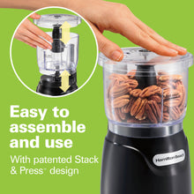 Load image into Gallery viewer, Hamilton Beach Stack & Press™ Food Chopper - 710ml, 350W