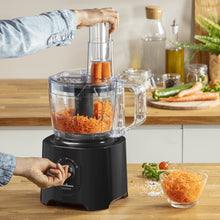 Load image into Gallery viewer, Moulinex EasyForce Multifunctional Food Processor with 6 Attachments - 2.4 Liters, Black