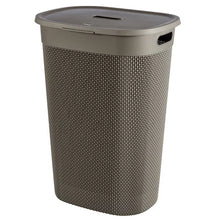 Load image into Gallery viewer, Curver Filo Laundry Hamper - 55 Liters, Cappuccino