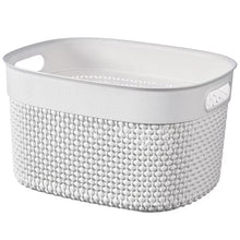 Load image into Gallery viewer, Curver Filo Basket, X-Small - 3.5 Liters, 24 x 18 x 12cm - White