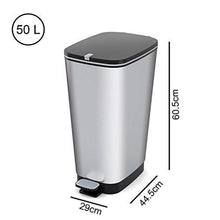 Load image into Gallery viewer, Kis (by Curver) Chic Pedal Bin, Large - 50 Liters, Silver