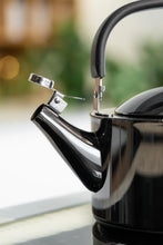 Load image into Gallery viewer, Vialli Design Kettle with Whistle Diamante - Polished Graphite, 1.5 Liters