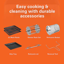 Load image into Gallery viewer, Hamilton Beach Digital Air Fryer Oven with 16 Cooking Modes and 7 Accessories - 12 Liters, 1500 Watts