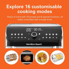 Load image into Gallery viewer, Hamilton Beach Digital Air Fryer Oven with 16 Cooking Modes and 7 Accessories - 12 Liters, 1500 Watts