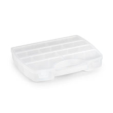 Load image into Gallery viewer, Plastic Forte Mercury Divided Organizer - 25.5 x 21 x 4cm, Transparent