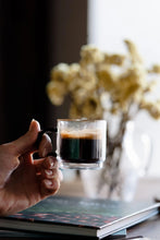 Load image into Gallery viewer, Vialli Design Set of 2 Double-Walled Espresso Cups Carbon - 80ml