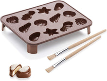 Load image into Gallery viewer, Tescoma Delicia Silicone Chocolate Praline with 2 Brushes - 15.8 x 3.4 x 19cm