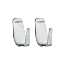 Load image into Gallery viewer, Tescoma Presto Stainless Steel Hooks - Pack of 2 Adhesive Hooks, Available in 2 Sizes