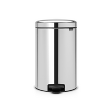 Load image into Gallery viewer, Brabantia New Icon Pedal Bin, 20 Liters - Brilliant Steel