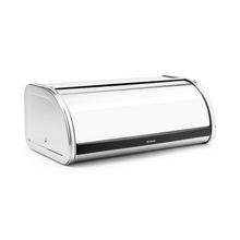 Load image into Gallery viewer, Brabantia Roll Top Bread Bin - Brilliant Steel