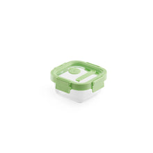 Load image into Gallery viewer, Lekue 100% Glass Leak Proof Square Food Containers - 320ml, Green (with Glass lids)