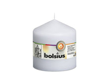 Load image into Gallery viewer, Bolsius Unscented Pillar Candle 100/100mm - White.