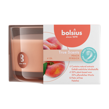 Load image into Gallery viewer, Bolsius True Scents Anti-Tobacco Candle in Glass, Peach - Available in Several Sizes