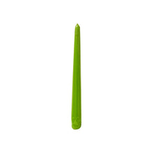 Load image into Gallery viewer, Bolsius Tapered Candles Individually Wrapped in Cello, 24.5 x 2.4cm - Lime Green, per Piece.