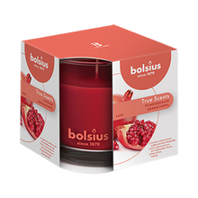 Load image into Gallery viewer, Bolsius True Scents Pomegranate Candle in Glass, Scented - Available in different sizes