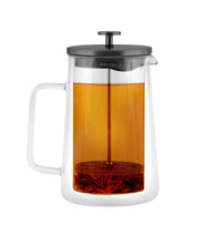 Load image into Gallery viewer, Vialli Design Tea Pot with French Press Diva - 1000ml, Matt Graphite
