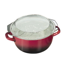 Load image into Gallery viewer, Ibili Volcan Frying Set with Basket & Glass Lid - 24cm, 4.6 Liters.