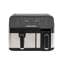 Load image into Gallery viewer, Hamilton Beach Digital Dual Air Fryer Oven with 8-in-1 Cooking Modes - 5.3L + 3.2L, 1700W