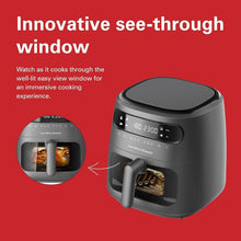 Load image into Gallery viewer, Hamilton Beach Digital Air Fryer View 8L, Large viewing window, 8 presets with dehydrate & defrost, Cook for up to 12 hours from 40°C to 200°C - 1750W, Matte Grey