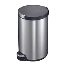 Load image into Gallery viewer, EKO Artistic Stainless Steel Round Step Waste Bin with Soft Close Lid - 20 Liters
