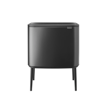Load image into Gallery viewer, Brabantia Bo Touch Bin, 36 Liters - Confident Grey, front view.