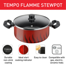 Load image into Gallery viewer, Tefal Tempo Flame Stewpot with Glass Lid – Available in several sizes