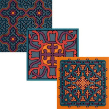 Load image into Gallery viewer, Images D'orient Pack of 6 Coasters, 9 x 9cm - Vagabonde Soie Combo.
