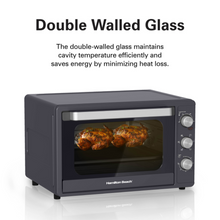 Load image into Gallery viewer, Hamilton Beach Convection Toaster Oven with Rotisserie Grill, 55 Liters - 2200W