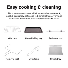 Load image into Gallery viewer, Hamilton Beach Convection Toaster Oven with Rotisserie Grill, 55 Liters - 2200W